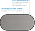 Rear Window Sunshade?2win2buy Car Sun Protector Maximum UV Protector for Rear Facing Car Seats, Passengers & Pets with Suction Cups Fit Most of Ve...