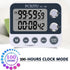 FCXJTU Digital Dual Kitchen Timer, Dual Count UP/Down Timer, Cooking Timer, Stopwatch, Large Display, Adjustable Volume Alarm and Flashing Light w...