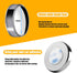 2 PCS Car Reversing Blind Spot Mirror, 2.16" x 0.39" High-definition Glass 360° Large Viewing Angle Round Mirror, Self-adhesive ABS Anti-collision...