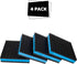BJADE'S 4 Pack Anti-Vibration Isolation Rubber Pads with 3/8'' Pre-drill hole,2 x 2 x 7/8 inch Mechanical Vibration Damping Pads for HVAC,Air Comp...