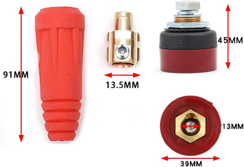 Welding Welding Cable Joint Quick Connector DKJ Series European Style Welding Cable Quick Connector Male Plug and Panel Socket Quick Fitting Adapt...