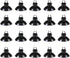 JIH 25 Feet Standard Airline Tubing Black with Suction Cups for Aquariums,Terrariums...