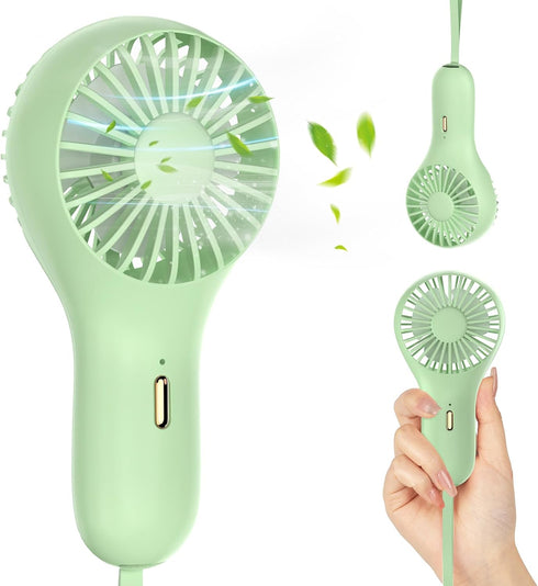 Handheld Fan Mini Portable Fan Hand held Fan, 3 Speed Personal, 3-10 Hours Operated Small Makeup Eyelash Fan for Women Girls Indoor Outdoor Travel...