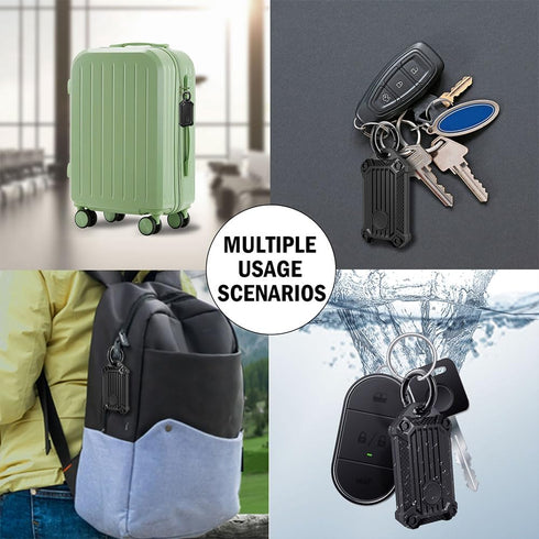 Waterproof Keychain Holder Case for Samsung Galaxy SmartTag2, Scratch Resistant Cover with Keychain for Keys, Wallet, Luggage...