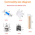 81 Pcs 3-in-1 Furniture Cam Lock Fasteners Desk Hardware Parts Cam Locks for Furniture Furniture Hardware Parts (15 × 11mm?12 × 11.5mm Cam Lock nu...