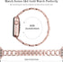 OULUCCI Bands Compatible Apple Watch Bands 41mm 40mm 38mm Women Iwatch Rose Gold Series 9 8 7 6 5 4 3 2 1, D-Shape apple watch bands for women...