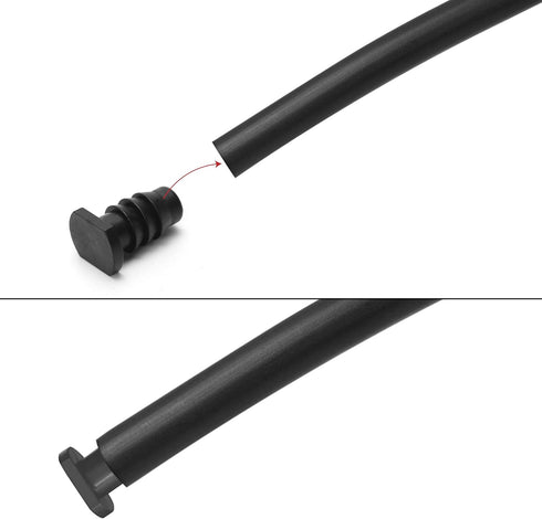 20pcs Irrigation End Cap Tubing Drip Plug Fittings: 3/8 Soaker Hose ID Barbed Parts for Line Goof Connector Garden System, Bore Capillary Tube Sea...