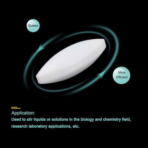 MECCANIXITY 1 Set Magnetic Stirrer Mixer Stir Bar Set, with 2pcs Olive Shape and 1pcs Straight Retriever Coating Magnet for Laboratory...