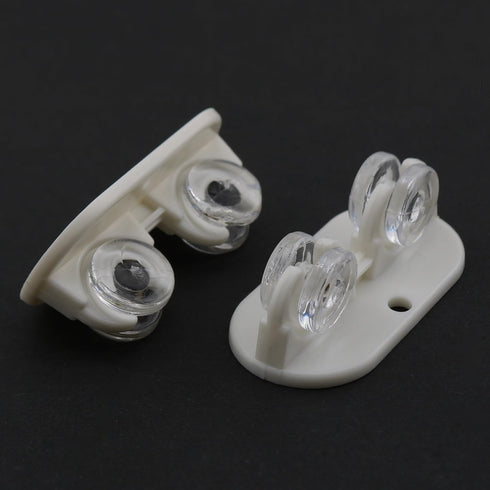 12PCS 4.2x2x1.7cm White Self Adhesive Plastic Mini Casters Suitable for Storage Box Small Furniture Bins Napkin Box DIY Craft...