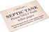 Septic tank Sign - aluminium composite with adhesive, notice, plaque for toilets, bathrooms, W.C, loo. rest room (Gold)...