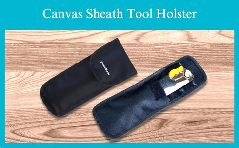 Canvas Sheath Tool Holder - for Folding Saw, Pruners, Hori Hori Garden Knife & More - Multi Utility Tool Pouch - Durable, Sturdy, Water Resistant ...