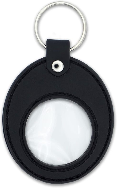 AA Coin Holder Keychain | Displays Both Sides of Sobriety Chips, Medallions, Recovery Coins, and Tokens | Also Fits Apple Airtag | Waterproof Scra...