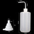 Hyber&Cara Safety Wash Bottle 2Pcs 500ml Plastic Squeeze Bottle for Lab Plant Watering Tattoo Wash Bottle with 1Pc Silicone Funnel...
