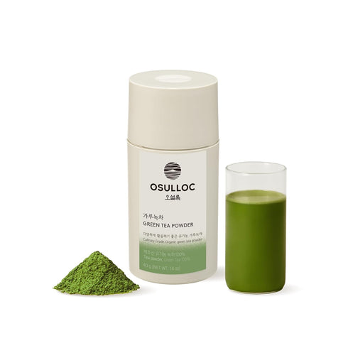 OSULLOC Matcha Powder (Unsweetened), Premium Organic (USDA) Pure Leaf Green Tea from Jeju, 1.41 oz, 40g...