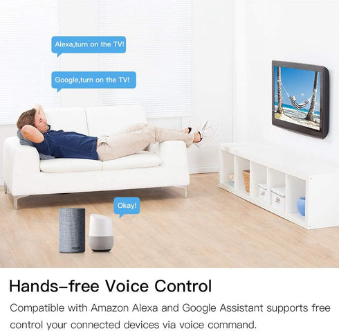 MoesGo WiFi IR Control Hub for Smart Appliances via Voice and Smart Life/Tuya App, Compatible with Amazon Echo and Google Home......