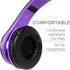 Kids Headphones BG6002 Children Headphones for Kids Boys Adult with Microphone Volume Control Foldable Headset with 3.5mm Plug Removable Cord (Bla...