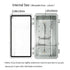 LeMotech Electrical Box, IP67 Waterproof Hinged Clear Cover Stainless Steel Latch Junction box, ABS Plastic Electrical Enclosure with Mounting Pla...
