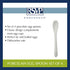 RSVP International Poached Egg Spoon, 4 Piece Set Multipurpose Use for Serving Jam, Honey or Soft Boiled Eggs, 5.5" Length, White Porcelain...