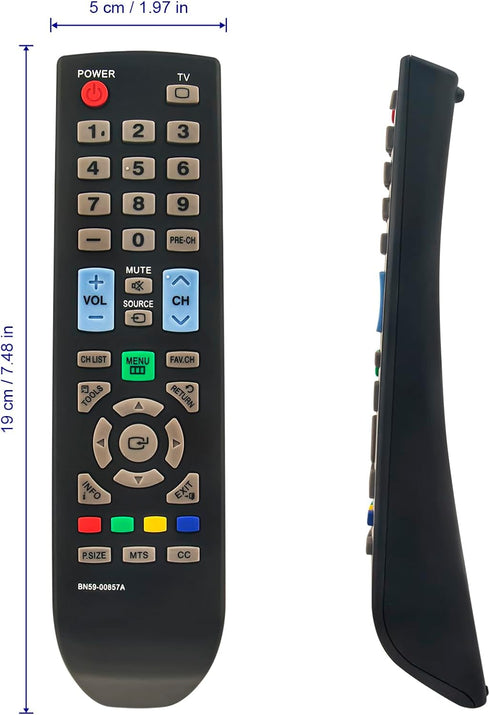 New BN59-00857A Replaced Remote Control fit for Samsung TV 933HDPLUS LN26B460 L25EMNKUY/ZA L25EMNKUYZA LN19B360C5D LN19B360C5DUZA LN19B360 LN22B50...