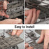 AMI PARTS W10546503 WPW10546503 Dishwasher Top Rack Adjuster kit Fits for Whirl-pool Ken-more Dishwasher Rack Adjuster Replacement Parts with W10195840 & W10195839 & W10250160 (8 Packs)
