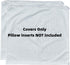 Feather Proof Euro Pillow Protectors 24x24 Set of 2 Waterproof Cover for Goose Down Square Throw Pillows 2 Pack...