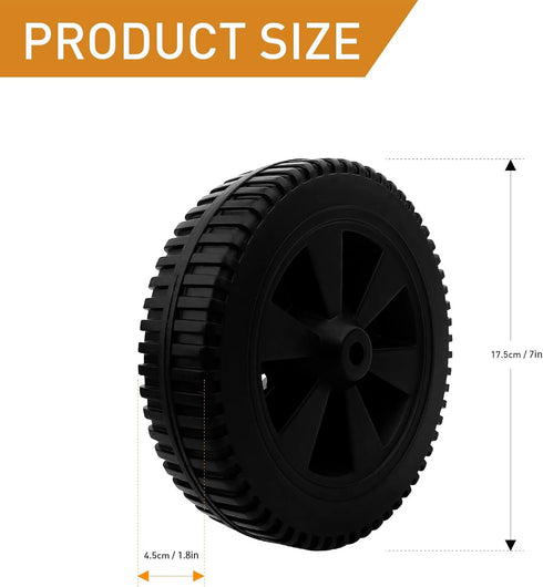 2PC G437-0037-W1 Grill Wheels 7 Inch Replacement Parts for Charbroil Grill Wheels Various Models 463352521 469335115 463377319 463340516 463436415...