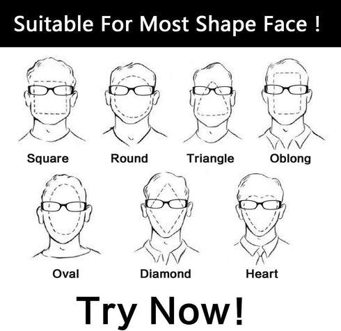 3-pack Large Rectangular Reading Glasses with Spring Temple for Men...