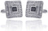 MINGHUA Fashion Square Cubic Zircon Plus Crystal Personality 2 PCS Mens Shirts Cufflinks...