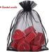 YQL Black Organza Bags,100PCS 5x7 Inch Gift Favor Bags Mesh Fruit Protection Bags Jewelry Pouches Sachet Bags Wedding Party...