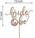 Bride to Be Cake Topper for Bridal Shower/Wedding Shower/Engagement/Bachelorette/Hen Party Decorations, Double-sided Rose Gold Glitter...