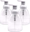 Clear Plastic Foaming Bathroom Countertop Soap Dispensers, Foaming Pump Bottles, Refillable Plastic Container for Liquid Soap, Compatible with Dr ...