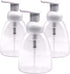 Clear Plastic Foaming Bathroom Countertop Soap Dispensers, Foaming Pump Bottles, Refillable Plastic Container for Liquid Soap, Compatible with Dr ...