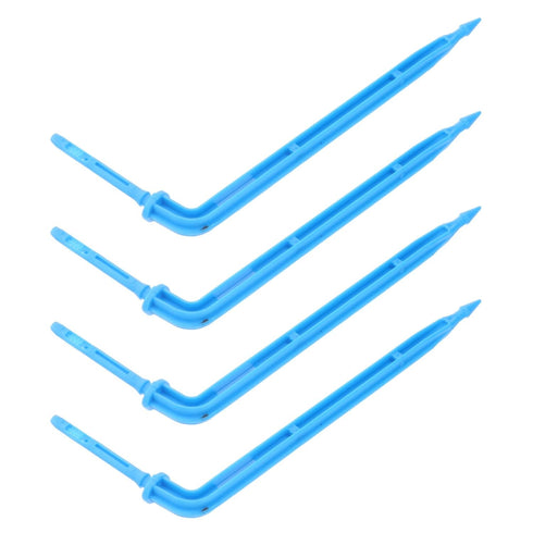 100pcs Automatic Drip Irrigation System Automatic Drip Waterer Dripper Drop Blue Dripping Water Drip Emitter Stakes Automatic Drip Irrigation...