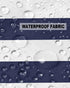 Outdoor Waterproof Pillow Covers for Patio Furniture Solid Nautical Striped Decorative Throw Pillow Cover Navy Blue Pillowcases Set of 2 Cushion C...