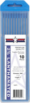 2% Lanthanated TIG Welding Tungsten Electrodes .040” x 7” 10-Pack...