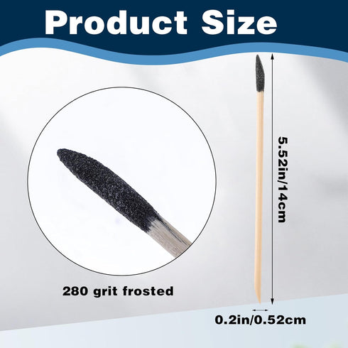 50 PCS Sanding Sticks for Woodworking, 280 Grit, 5.52 X 0.2inch Detail Sanding Tools Sanding Sticks for Wood Sanding Sticks Matchsticks Sanding Tw...