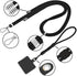 Cell Phone Lanyard, Universal 2× Crossbody Lanyard for Women, 2× Wrist Phone Strap and 5× Connectors Compatible with Most Phones (Black Black)...