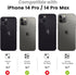Tensea for iPhone 14 Pro/iPhone 14 Pro Max Camera Lens Protector Bling, Protection Camera Cover Tempered Glass Screen Protector Diamond Metal Indi...