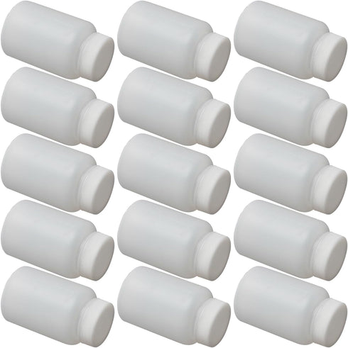 Bettomshin 5Pcs 100ml PE Plastic(Food Grade) Bottles, Wide Mouth Lab Reagent Bottle Liquid/Solid Sample Seal Sample Storage Container with Graduat...
