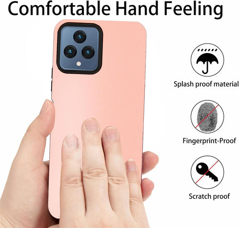 Ailiber Phone Case for Boost Celero 5G, Revvl 6 5G Case with Screen Protector, Dual Layer Structure Protection, Shock-Absorbing TPU Bumper Protect...