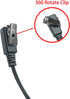 Sarcia VX-6R Earpiece Headset with PTT Mic and Acoustic Tube for Yaesu VX-6 VX-7R VX-170 FT-270 Standard Horizon HX210 HX400 HX750S Walkie Talkie ...