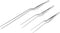 12" 8" 6" Cooking Tweezers 304 Stainless Steel Offset Tweezers with Precision Clamp Tip Kitchen Chef Tweezers (6",8",12")...