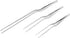12" 8" 6" Cooking Tweezers 304 Stainless Steel Offset Tweezers with Precision Clamp Tip Kitchen Chef Tweezers (6",8",12")...