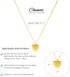 Gold Letter Necklace, Dainty 18K Gold Plated Initial Necklace for Women Non Tarnish Cute Initial Heart Pendant Choker Necklace Tiny Stainless Stee...