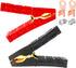 2PCS Battery Charger Clamps, Battery Charger Cable Ends, 500A Heavy Duty Alligator Clips 12V 24V Pure Copper Crocodile Clamps Battery Charger Repl...