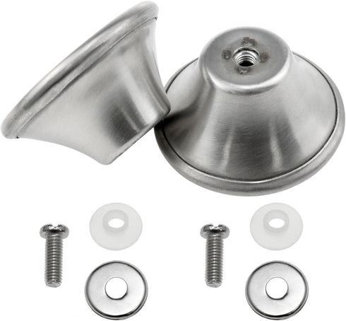 Pot Lid Knobs Cookware Handles Enamelled Cast-iron Cookwares For Crucible Knob Handles, Cast Iron Round Knobs -2PCS...
