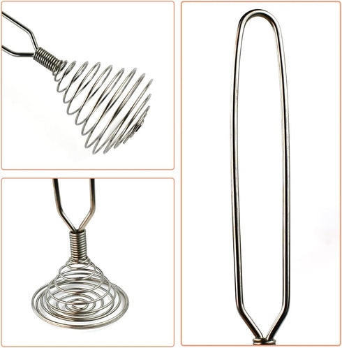 1 Pcs 8 Inch Stainless Steel Spring Whisk Mini French Spring Coil Whisks Egg Whisk Wire Whip Cream Beater Kitchen Utensils for Stirring, Baking an...
