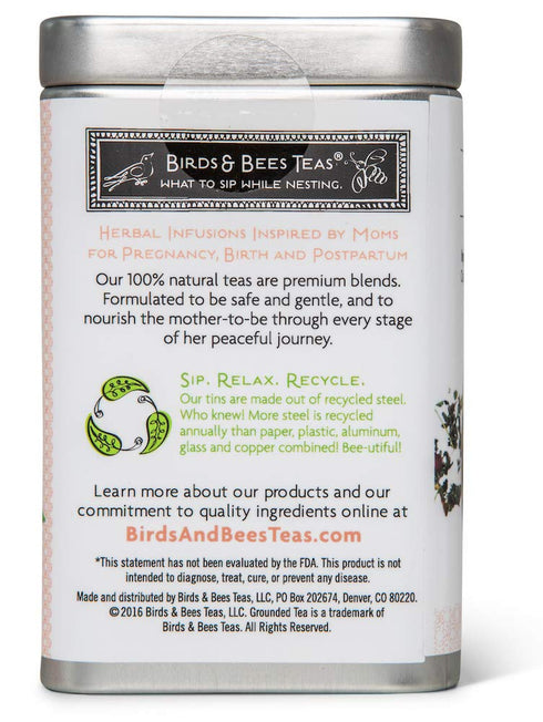 Birds & Bees Teas - Organic Fertility Tea & Pre Conception Tea, Grounded Pregnancy Tea is a Red Raspberry Leaf Blend for a Great Natural Cleanse a...
