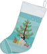 Caroline's Treasures CK3500CS Black and White French Bulldog Christmas Tree Christmas Stocking Fireplace Hanging Stockings Christmas Season Party ...