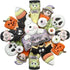 LILIAO Halloween Cookie Cutter Set - 8 Piece - Skull, Witch, Candy Corn, Vampire, Pumpkin, Zombie, Bat and Ghost Plaque Fondant Biscuit Cutters - ...